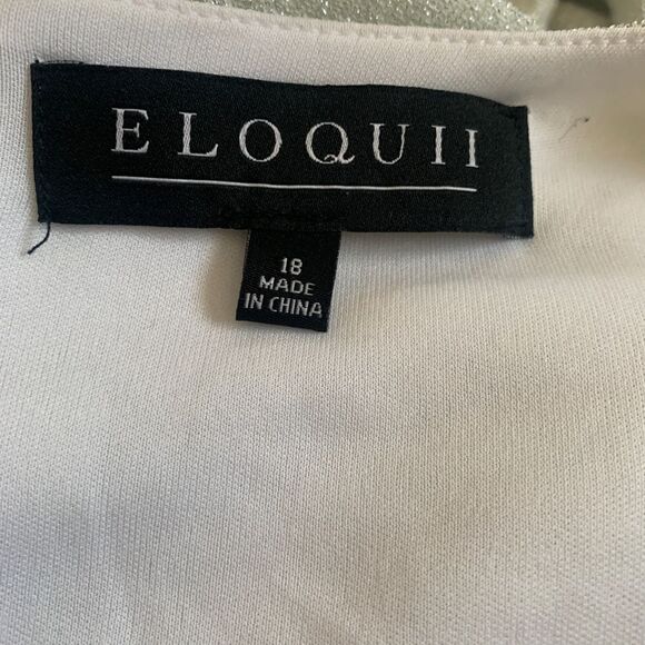 Eloquii woman’s sparkle maxi dress with wrap skirt size 18 - Picture 3 of 4